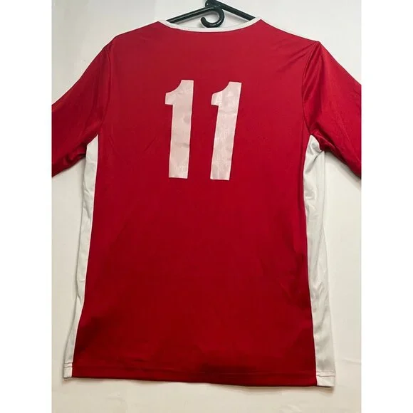 Adidas Hillsboro Soccer shirt youth boys teens XL 15 16 years red - Picture 6 of 8